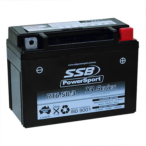 RT6.5B-3 SSB XR Series Motorcycle Battery