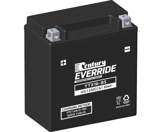 YTX16-BS Century Motorcycle Battery