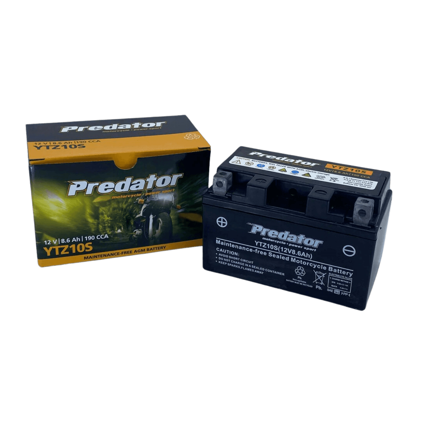 YTZ10S Predator Motorcycle Battery