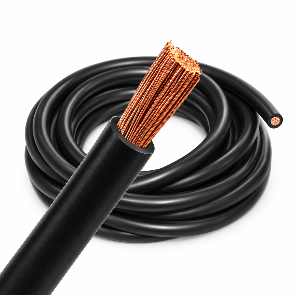 2 B&S Single Core Cable (2AWG) - Black