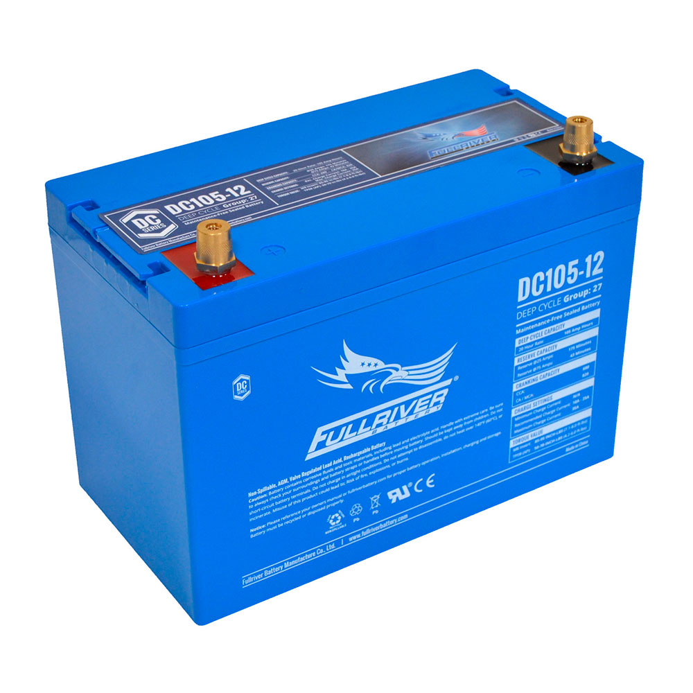 DC105-12 Fullriver Deep Cycle AGM Battery (12V 105AH)