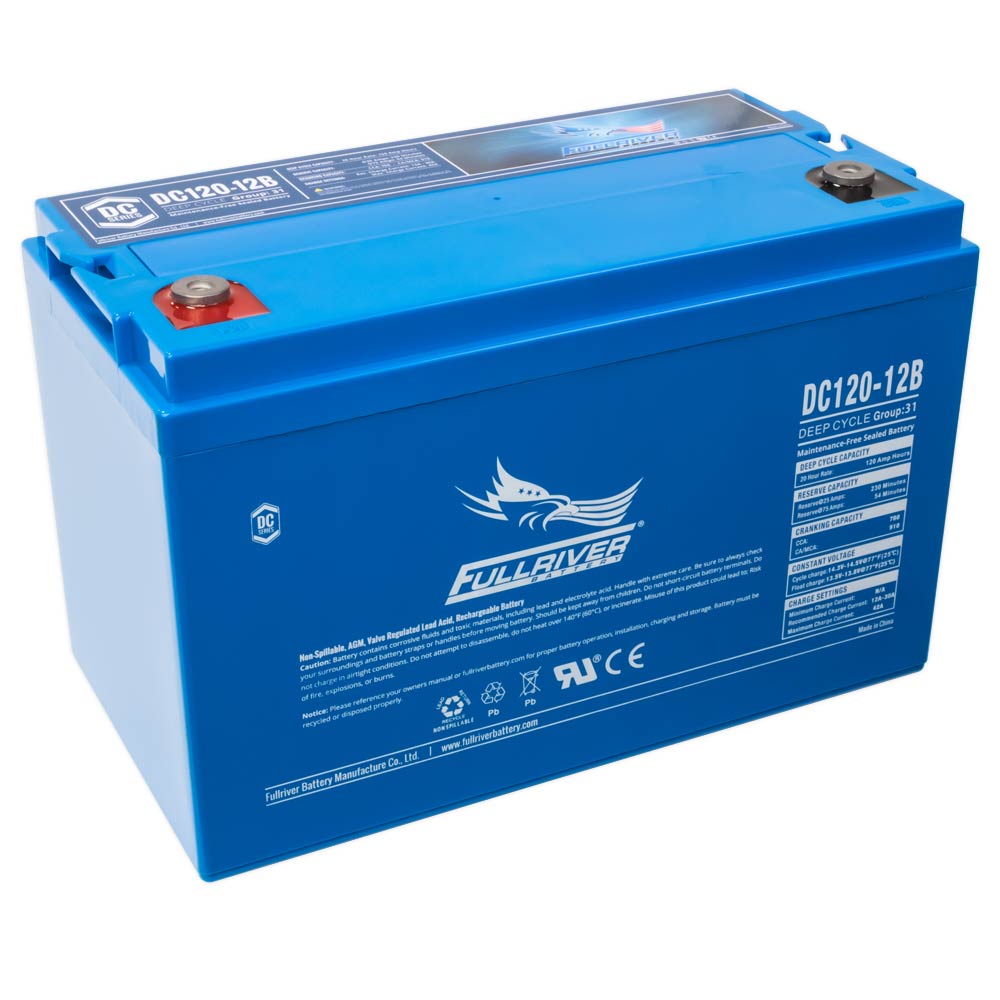 DC120-12B Fullriver Deep Cycle AGM Battery (12V 120AH)