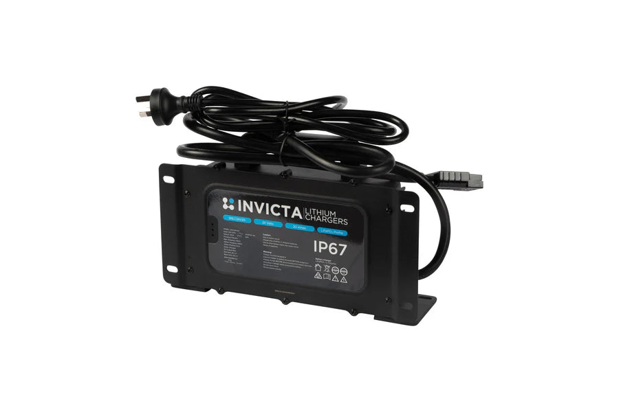SNLC24V20HD Invicta Lithium Heavy Duty IP67 Charger 24V 20Amp