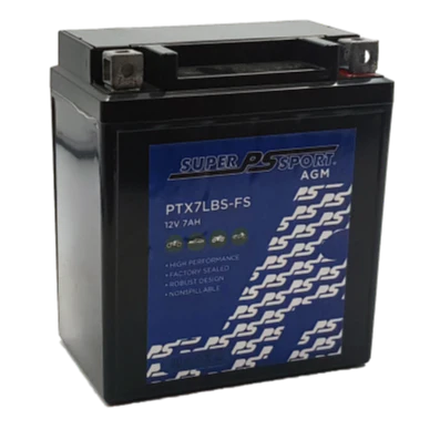 PTX7LBS-FS SuperSport AGM Motorcycle Battery