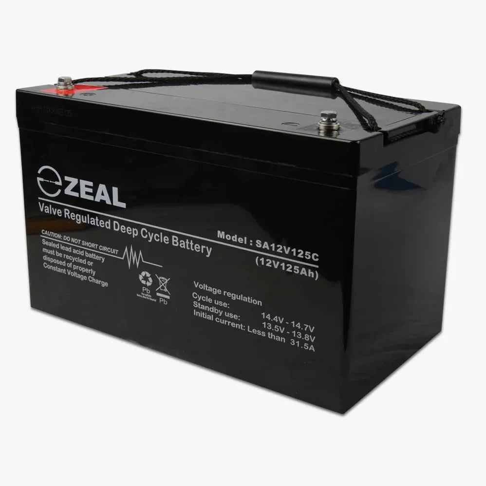 SA12V125C Zeal 125AH AGM Cycling Battery