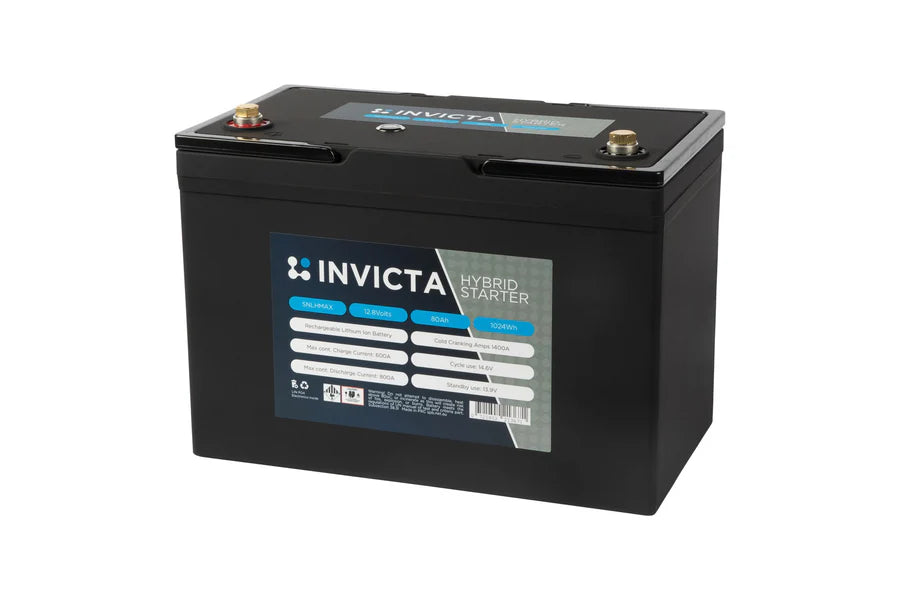 SNLHMAX Invicta Hybrid Lithium Extreme Max L 12V 80Ah 1400