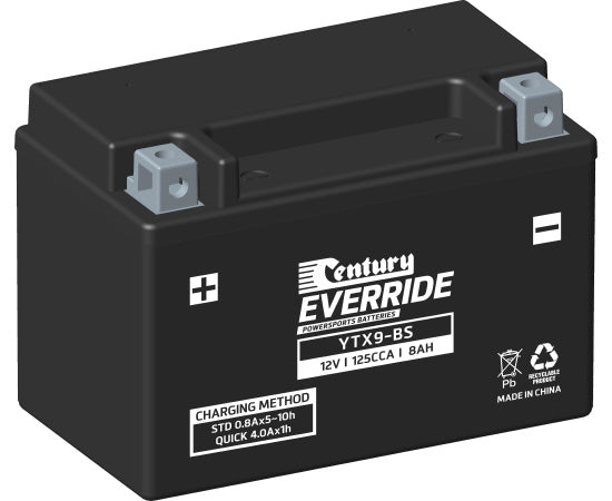 YTX9-BS Century Motorcycle Battery