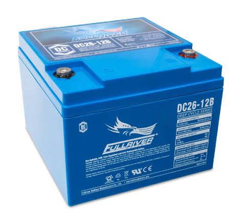 DC26-12B Fullriver Deep Cycle AGM Battery (12V 26AH)