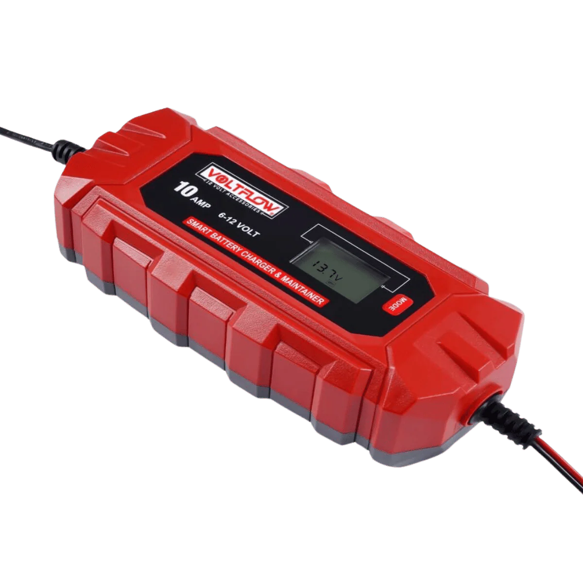 Voltflow 10Amp Smart Battery Charger & Maintainer 6-12V 10-Stage Lithium Capable