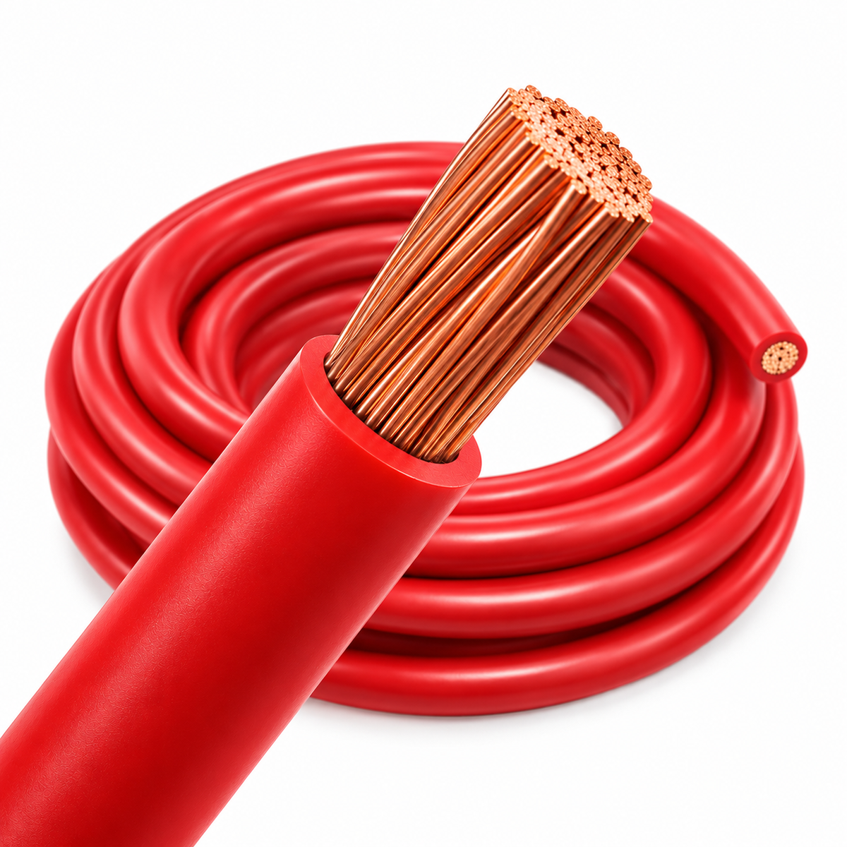 1 B&S Single Core Cable (1AWG) - Red
