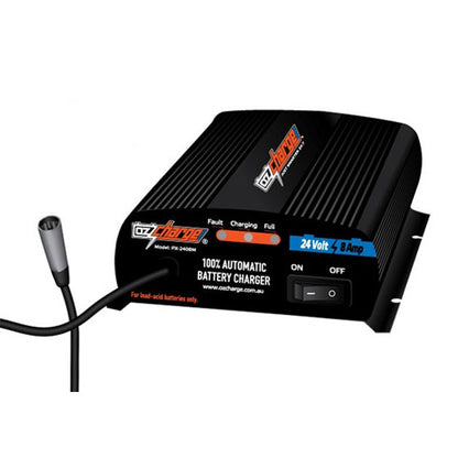 PX-2408M Oz Charge 24V 8A Mobility Scooter Battery Charger and Maintainer