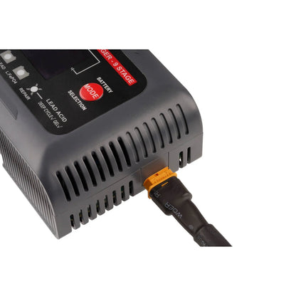 Voltflow 20Amp Smart Battery Charger & Maintainer 12-24V 9-Stage Lithium Capable - Multi Amp - High Output - Fan Cooled