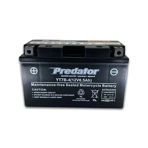 YT7B-4 Predator Motorcycle Battery Battery Empire