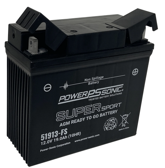 51913-FS Powersonic AGM Motorcycle Battery