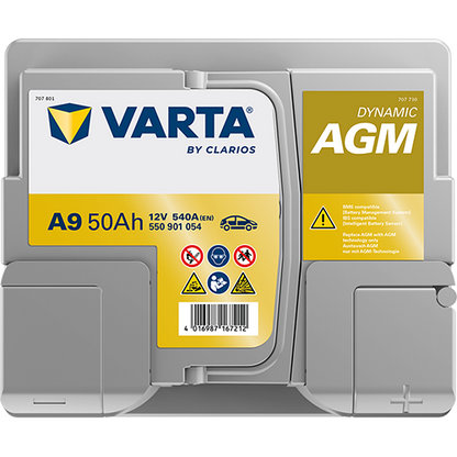 VARTA A9 (Dynamic AGM 550901054)