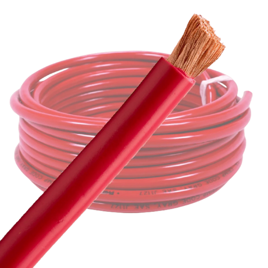 3 B&S Single Core Cable (3AWG) - Red