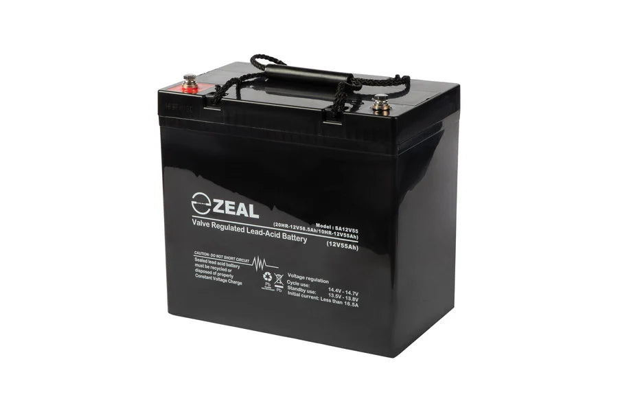 SA12V55 Zeal 12V 55Ah AGM Cycling Battery