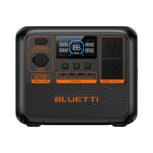 BLUETTI AC70 Premium 1000W 864Wh