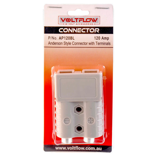 VoltFlow 12V Anderson Style Plug 120Amp Grey