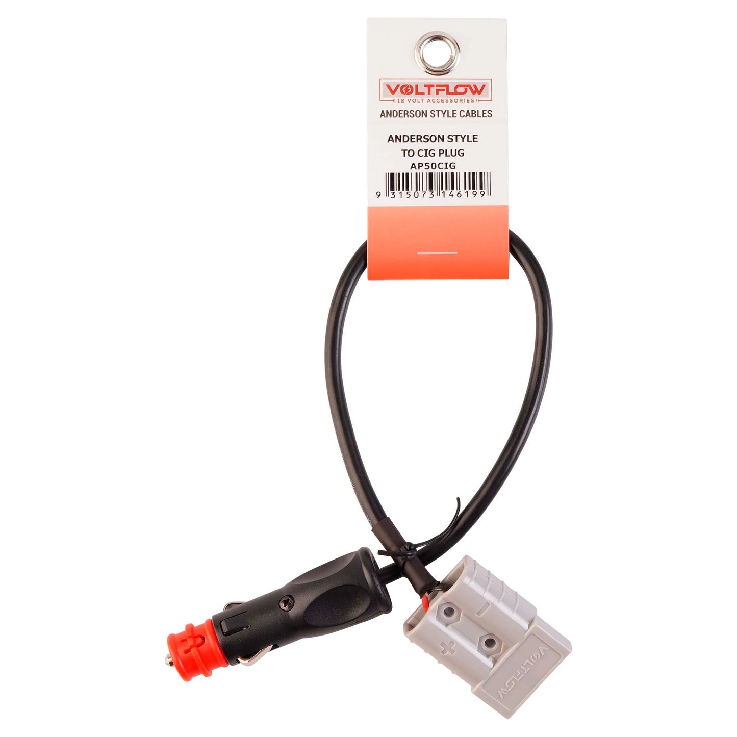 VoltFlow 12V Anderson Style Plug Lead To Accessory Cigarette Socket