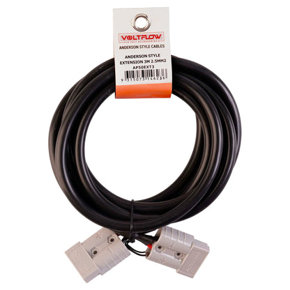 VoltFlow 12V Extension Lead with Anderson Style Plugs - 3M