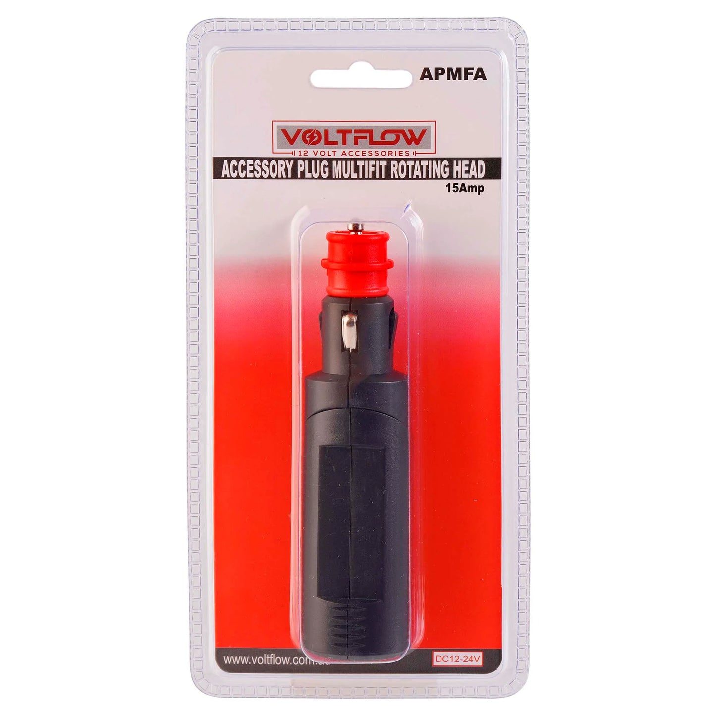 VoltFlow 12V Merit Plug Multi-Fit with Rotating Head 15Amp