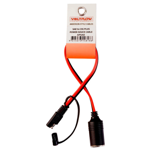 VoltFlow 12V Accessory Socket To SAE Battery Charger Bullet 10Amp