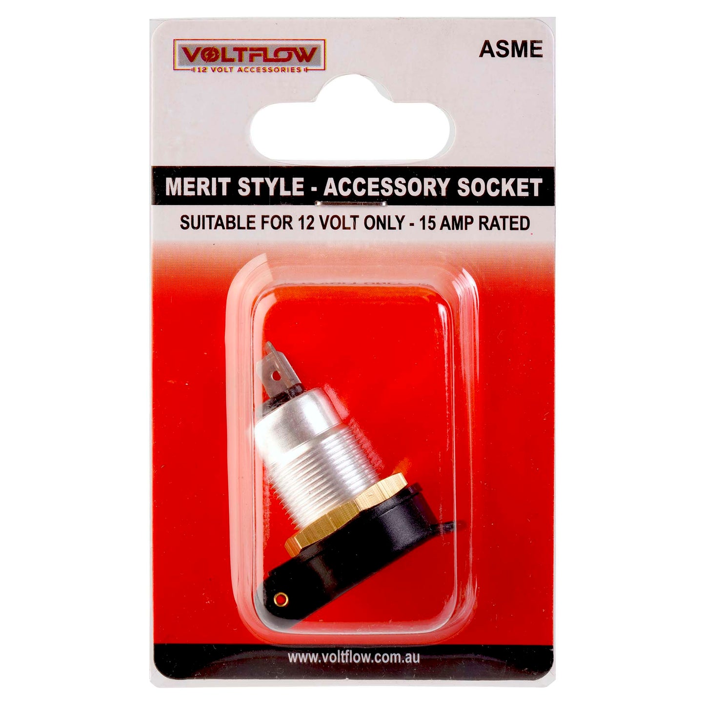 VoltFlow 12V Merit Type Accessory Socket 15Amp