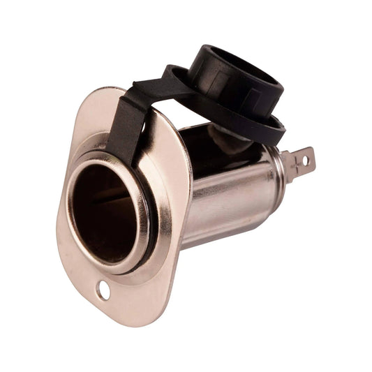 VoltFlow 12V Metal Accessory Socket With Water Proof Cap 15Amp