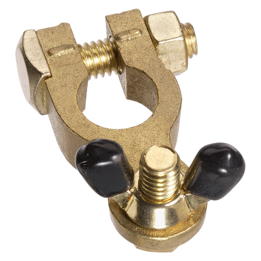 BT14-N1  Wingnut Brass Battery Negative Terminal