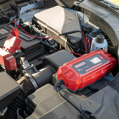 Voltflow 6Amp Smart Battery Charger & Maintainer 6-12V 10-Stage Lithium Capable - Mid Size Batteries