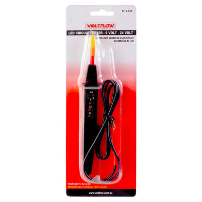 VoltFlow Circuit Tester 6V-24V LED Plastic