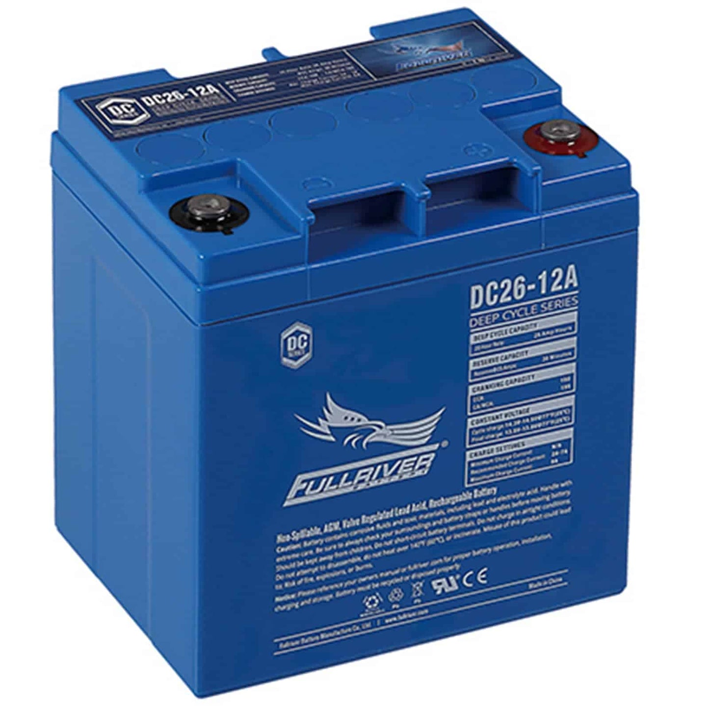 DC26-12A Fullriver Deep Cycle AGM Battery (12V 26AH)