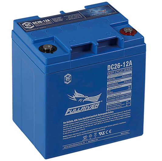 DC26-12A Fullriver Deep Cycle AGM Battery (12V 26AH)