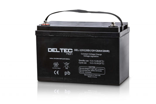 DEL-12V120D Deltec Deep Cycle AGM