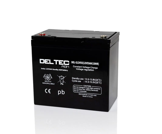 DEL-S12V55 Deltec Standby AGM
