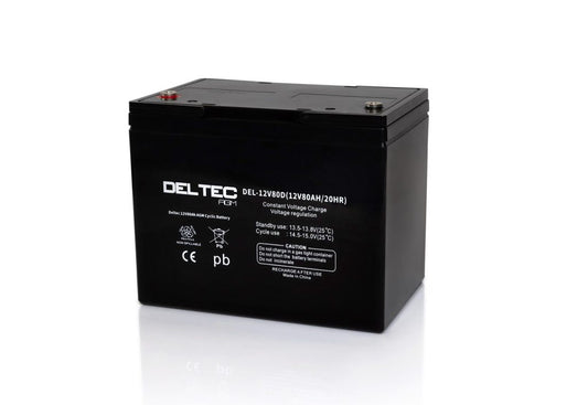 DEL-12V80D Deltec Deep Cycle AGM
