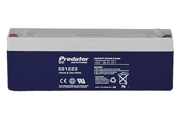 Predator ES1223 AGM Battery - 12v 2.3Ah (UPS, ALARM, TOY CAR, GATE)