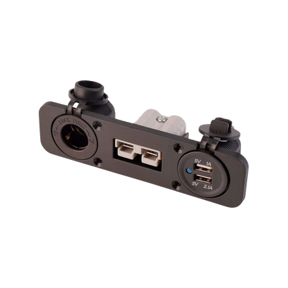 VoltFlow Flush Mount with 12V Anderson Style Plug with Dual USB & Accessory Socket