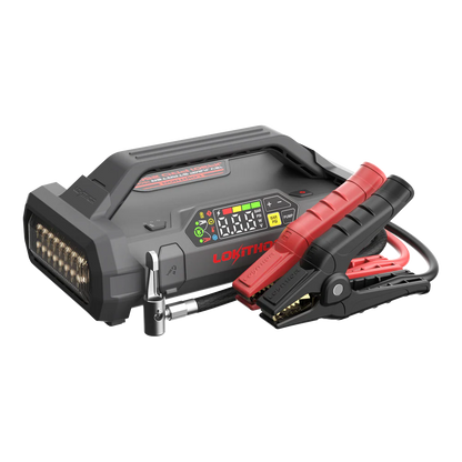 LO-JA301PRO LOKITHOR Essential 4-in-1 Jump Starter Pack 2500A + Digital Air Pump Compressor + LED Torch + USB Power Bank