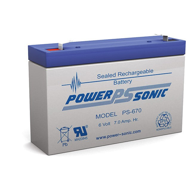 PS670 Power-Sonic PS AGM Cycling Battery