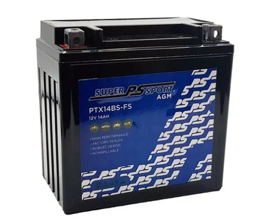 PTX14BS-FS PowerSport AGM Motorcycle Battery
