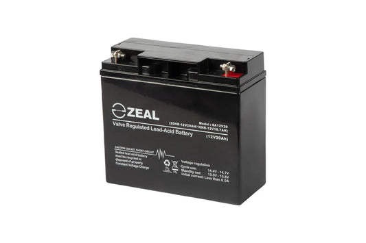SA12V20 Zeal 12v 20Ah AGM Cycling Battery