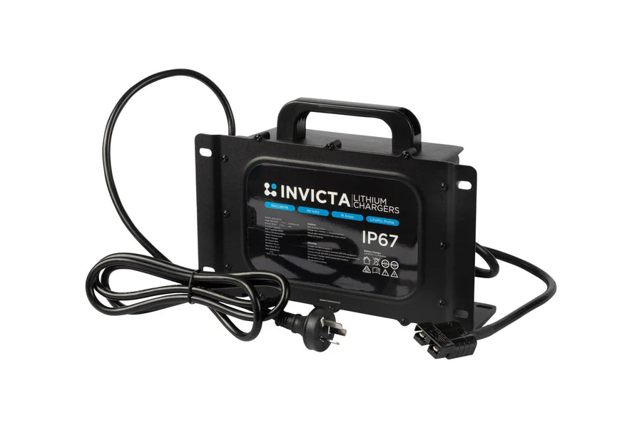 SNLC48V18HD Invicta Lithium Heavy Duty IP67 Charger 48V 18Amp