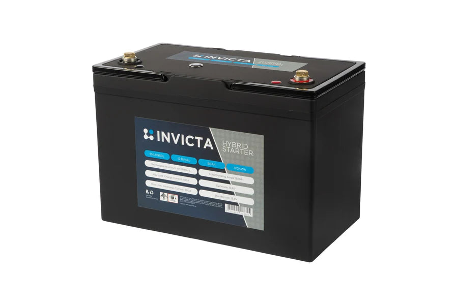 SNLH95DL Invicta Hybrid Lithium 95D 12V 80Ah 1200CCA