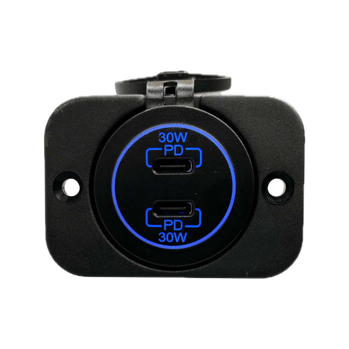 VoltFlow Twin USB Type C Fast Charger 30W