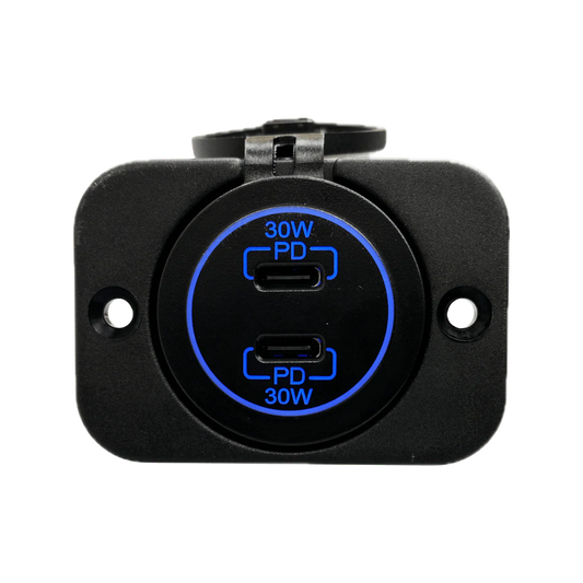 VoltFlow Twin USB Type C Fast Charger 30W