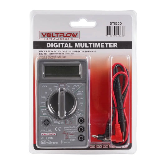 VoltFlow 6V-24V Digital Multimeter With Probe