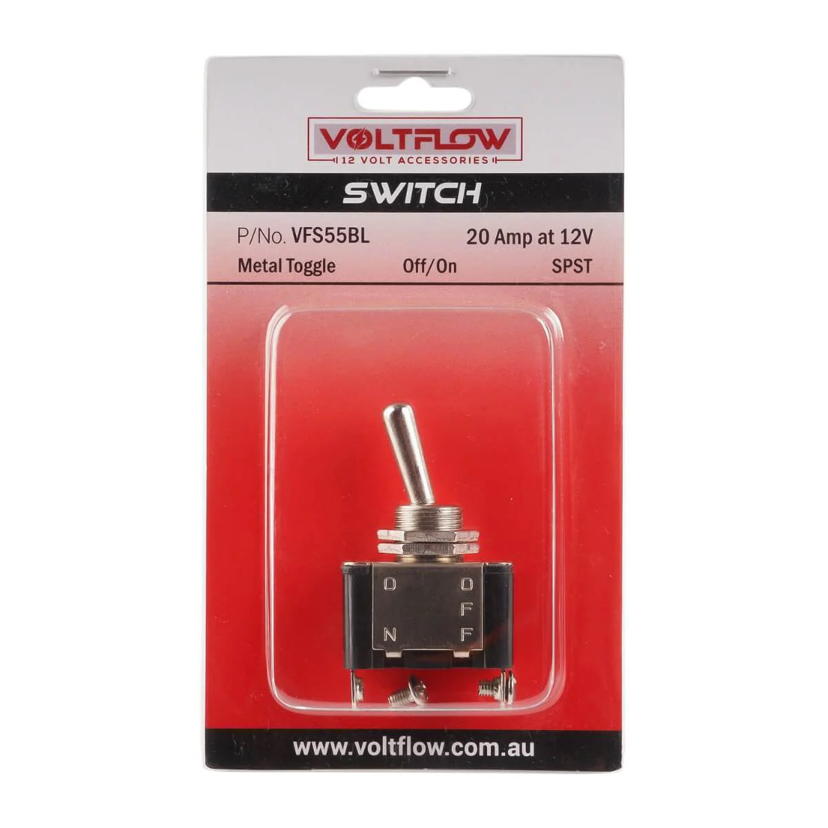 VoltFlow Metal Switch - 20Amp at 12V