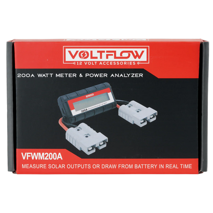 VoltFlow 200Amp Watt Meter & Power Analyser